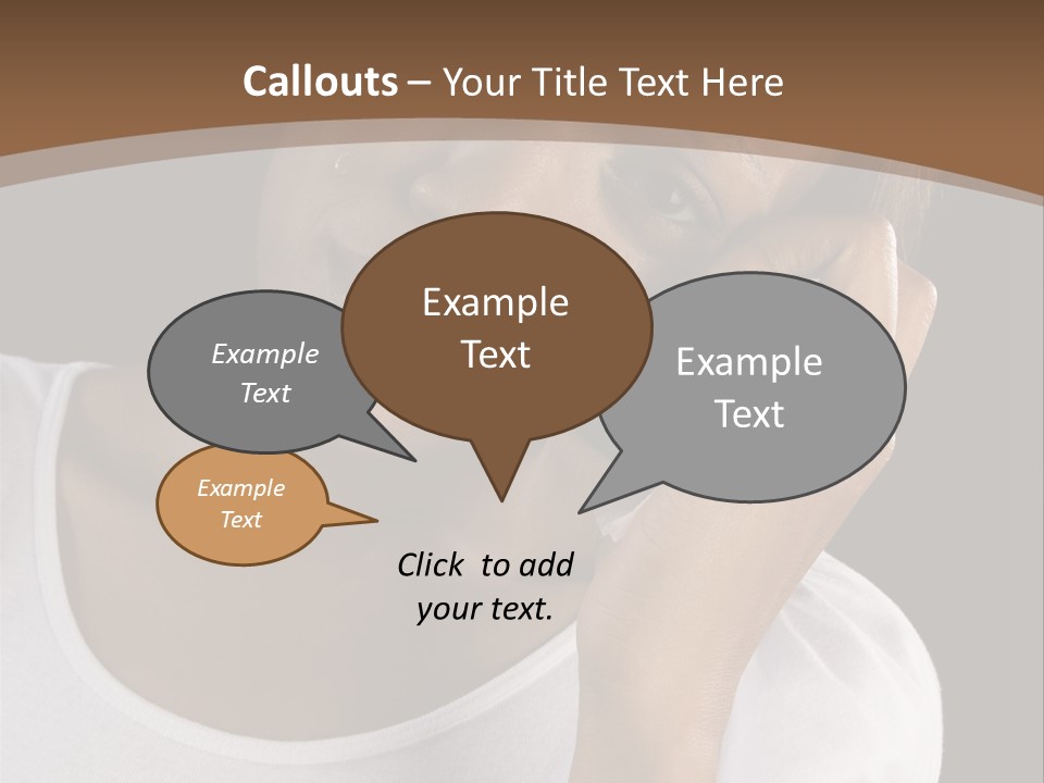 Baby Sleeps On His Hand PowerPoint Template