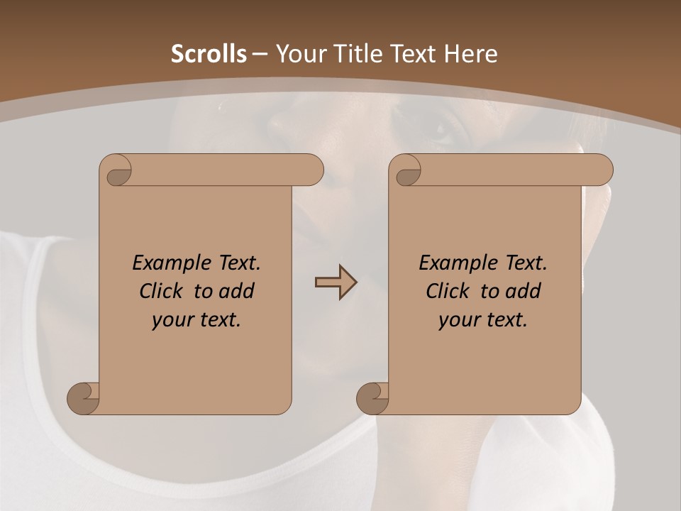 Baby Sleeps On His Hand PowerPoint Template