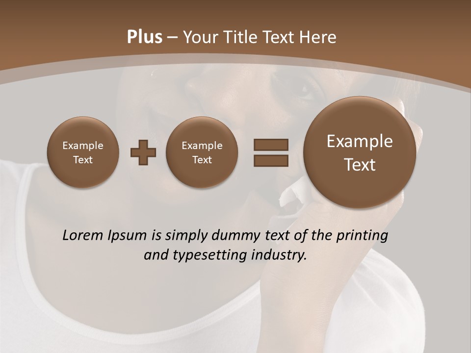 Baby Sleeps On His Hand PowerPoint Template