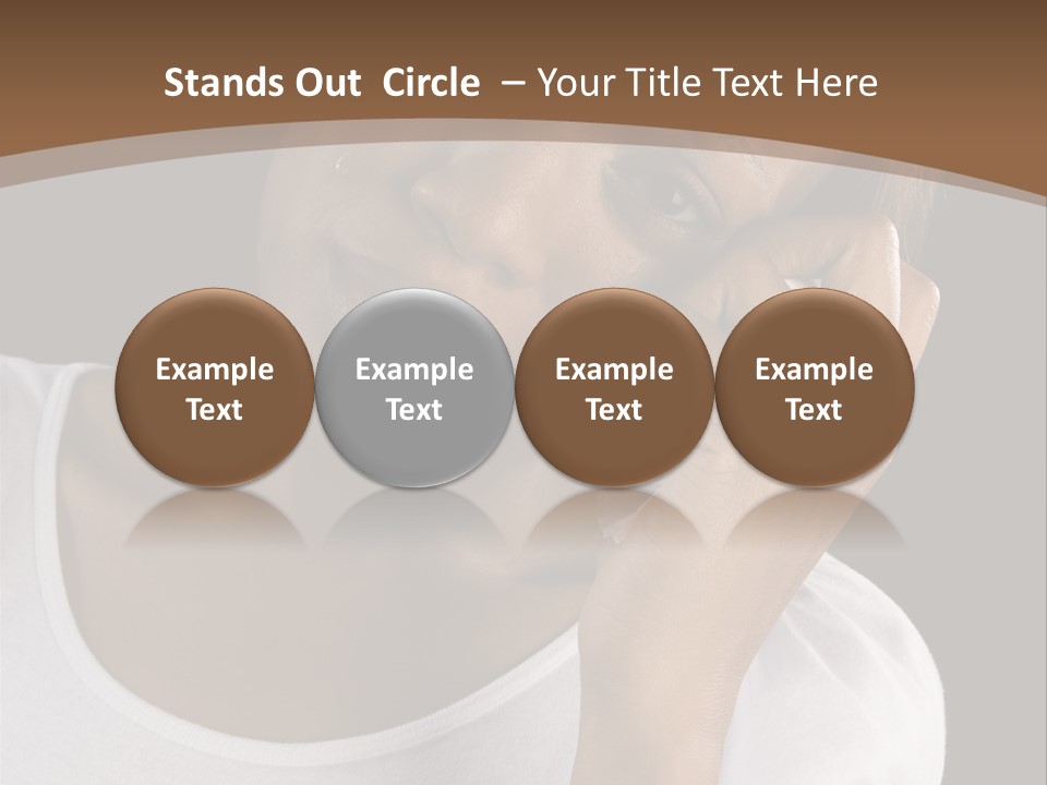 Baby Sleeps On His Hand PowerPoint Template