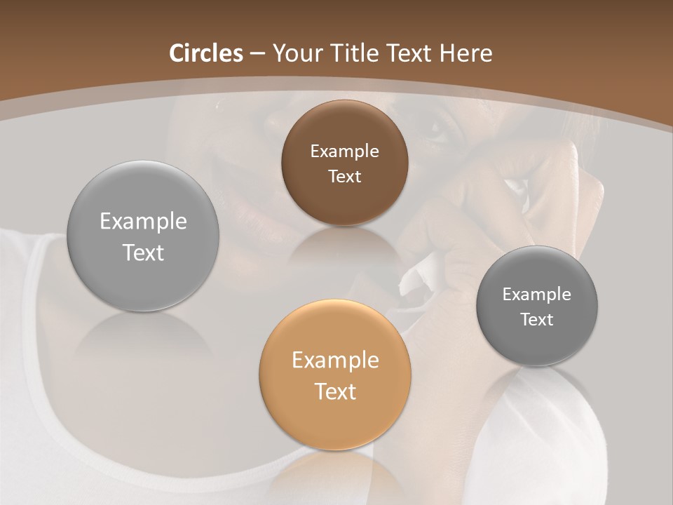 Baby Sleeps On His Hand PowerPoint Template