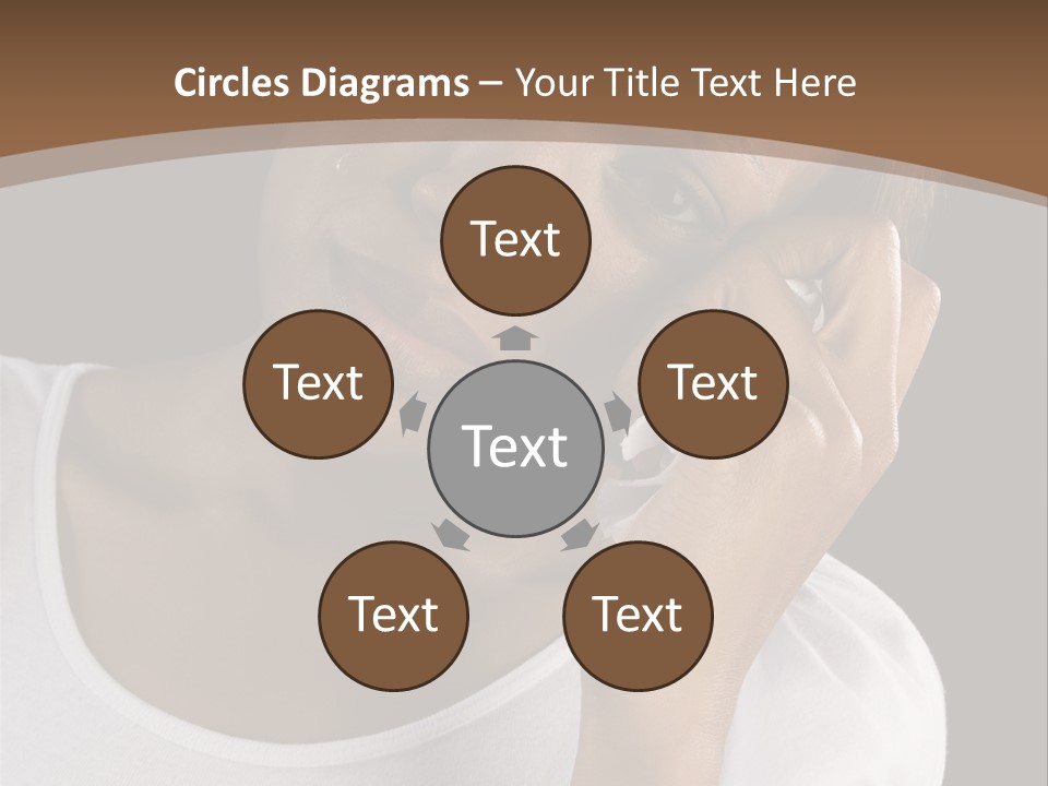 Baby Sleeps On His Hand PowerPoint Template