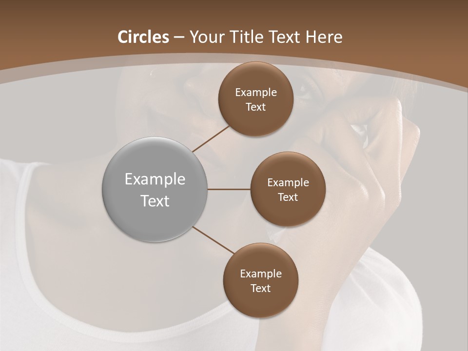 Baby Sleeps On His Hand PowerPoint Template