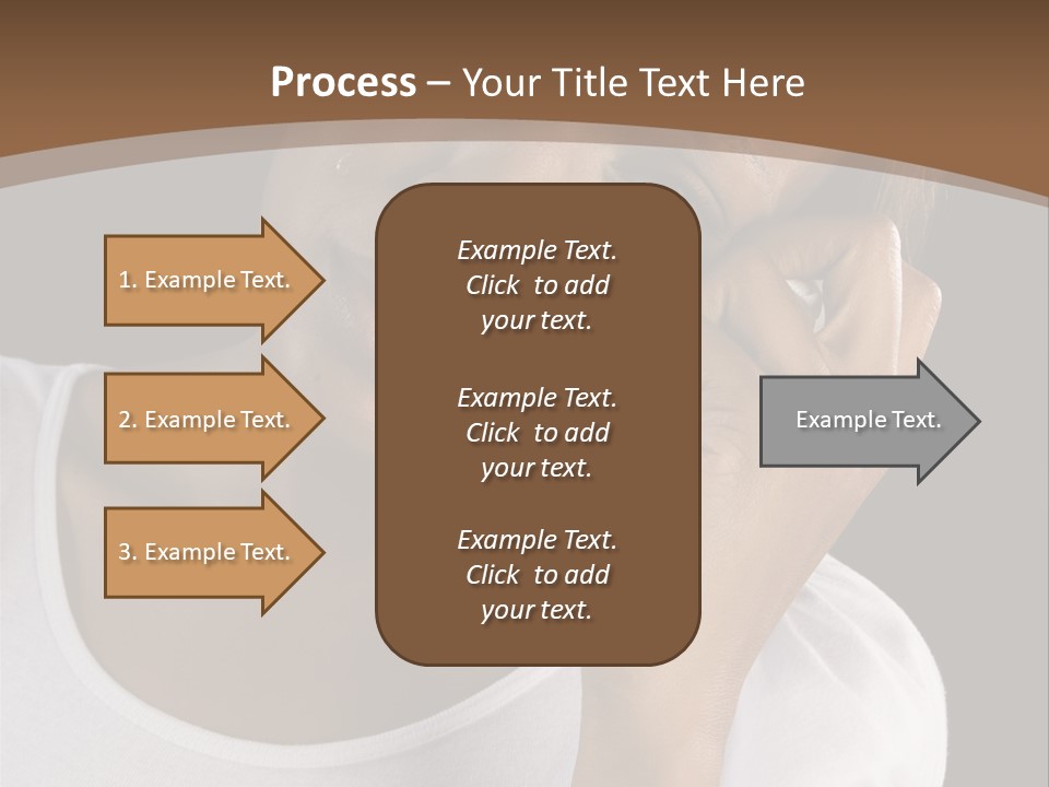 Baby Sleeps On His Hand PowerPoint Template