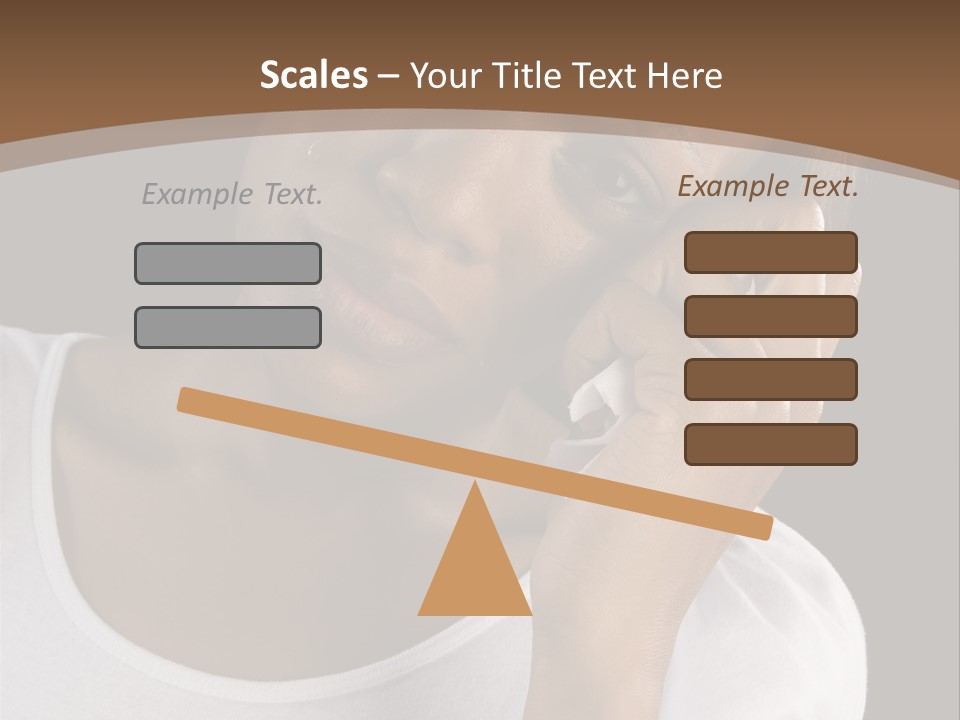 Baby Sleeps On His Hand PowerPoint Template