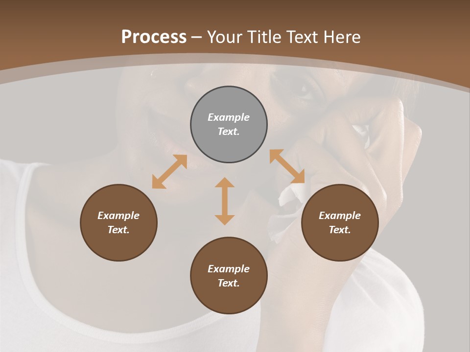 Baby Sleeps On His Hand PowerPoint Template