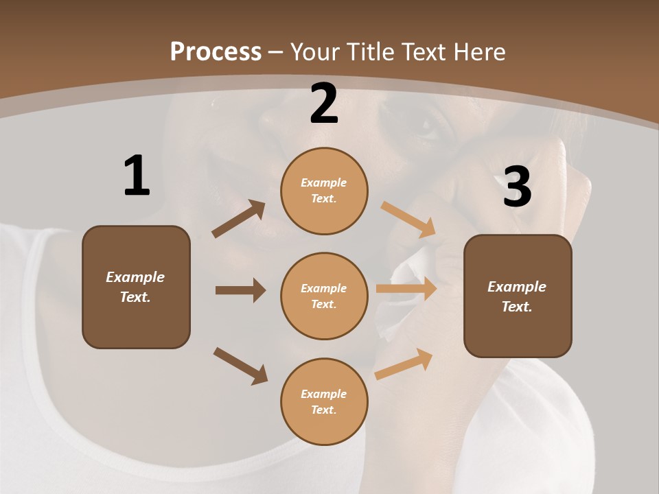 Baby Sleeps On His Hand PowerPoint Template