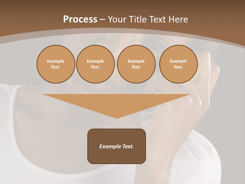 Baby Sleeps On His Hand PowerPoint Template