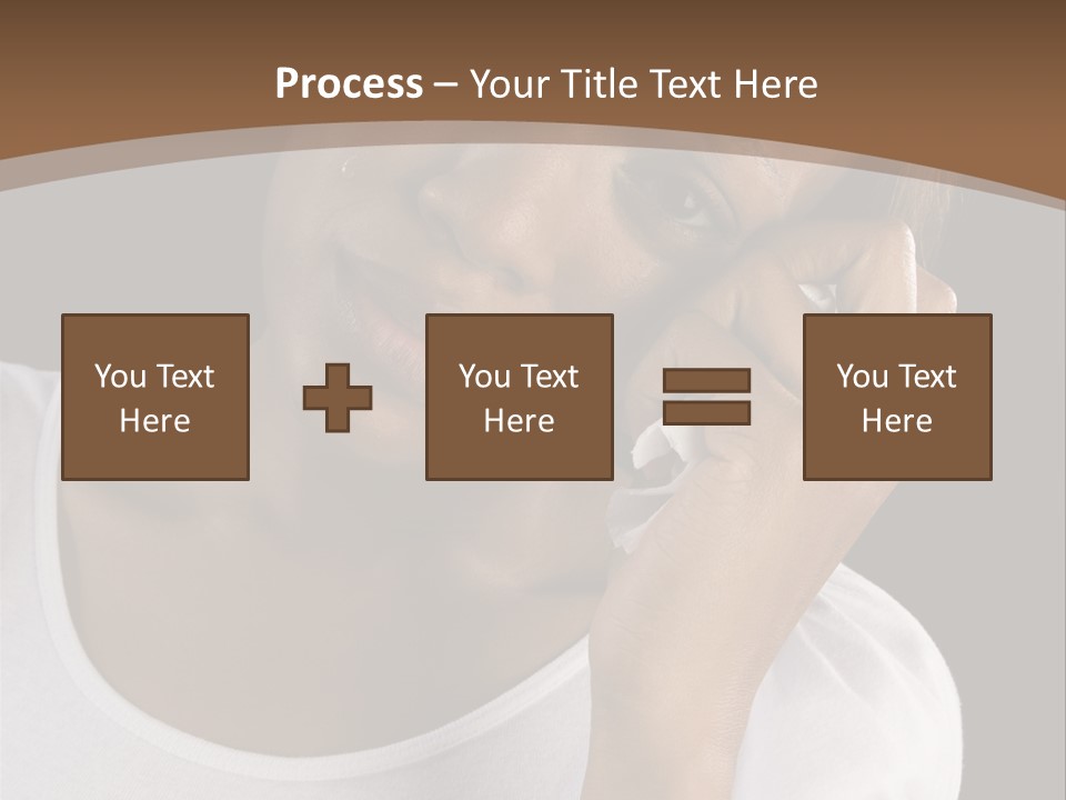 Baby Sleeps On His Hand PowerPoint Template