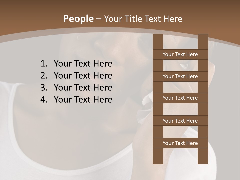 Baby Sleeps On His Hand PowerPoint Template