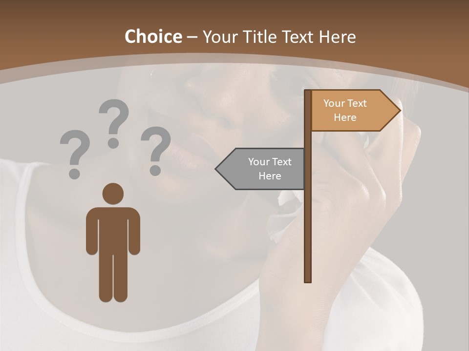 Baby Sleeps On His Hand PowerPoint Template