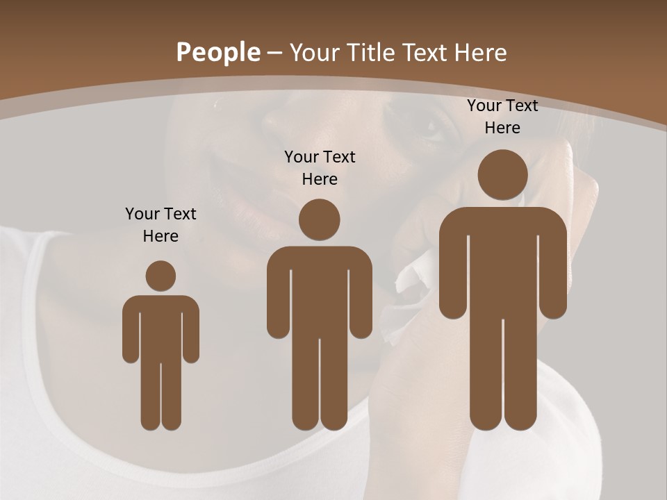 Baby Sleeps On His Hand PowerPoint Template