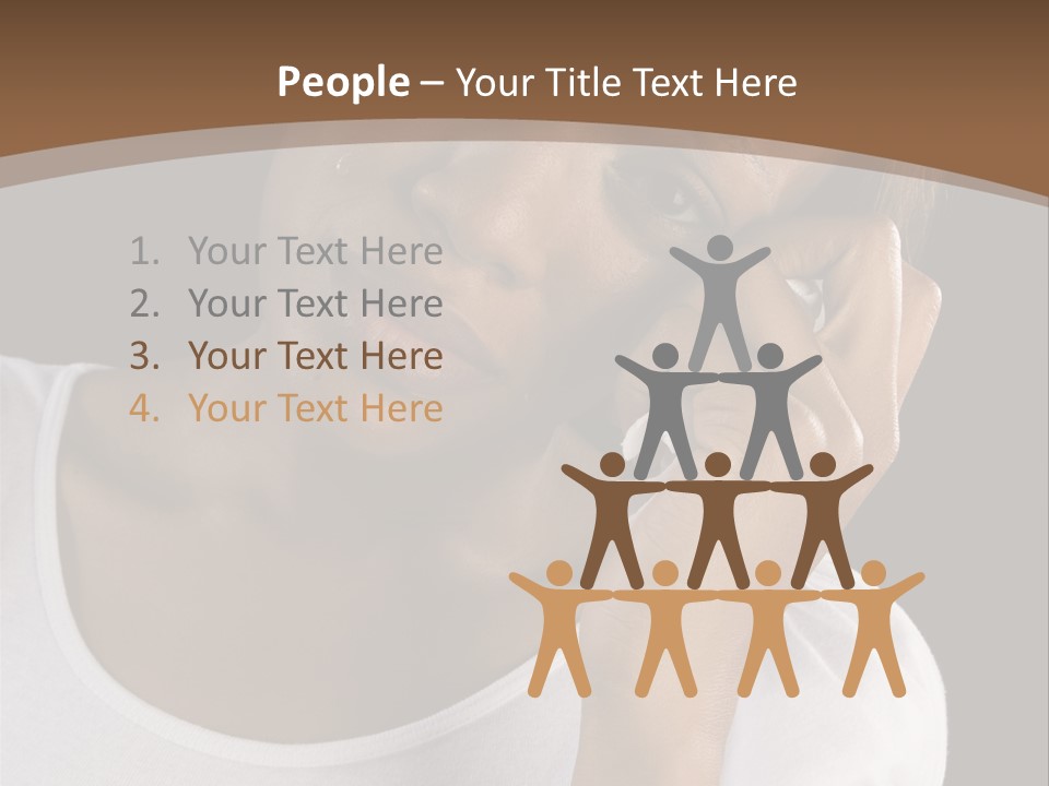 Baby Sleeps On His Hand PowerPoint Template