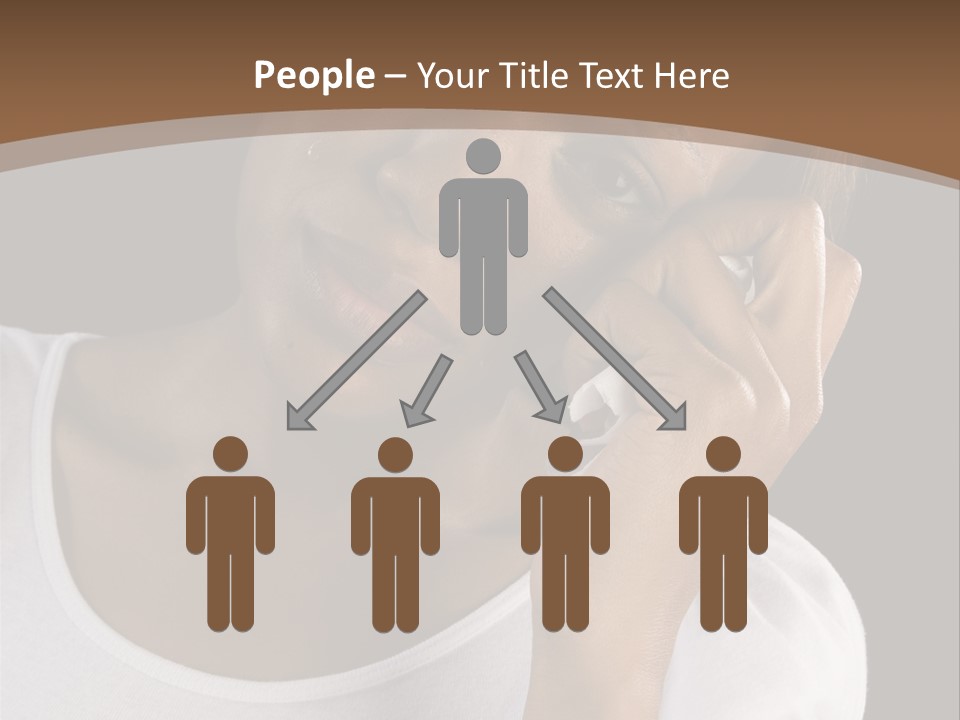 Baby Sleeps On His Hand PowerPoint Template