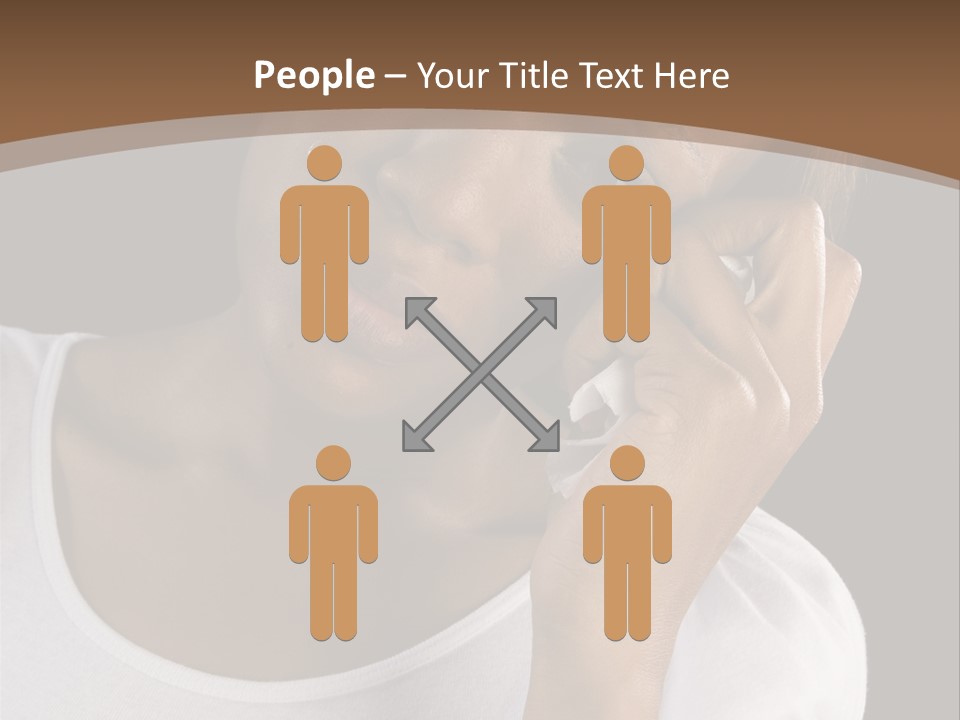 Baby Sleeps On His Hand PowerPoint Template