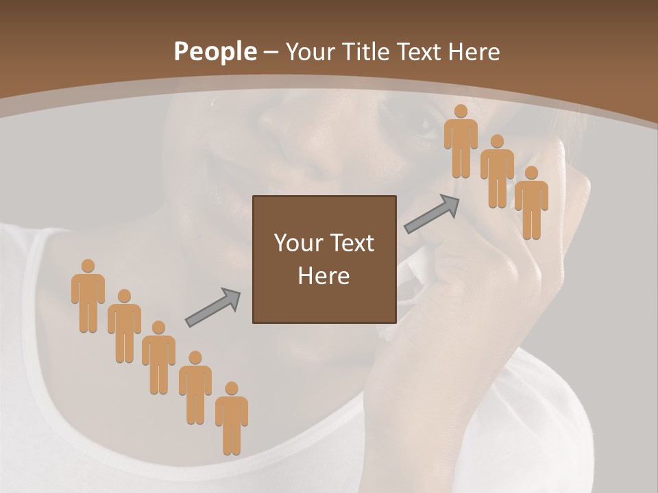 Baby Sleeps On His Hand PowerPoint Template