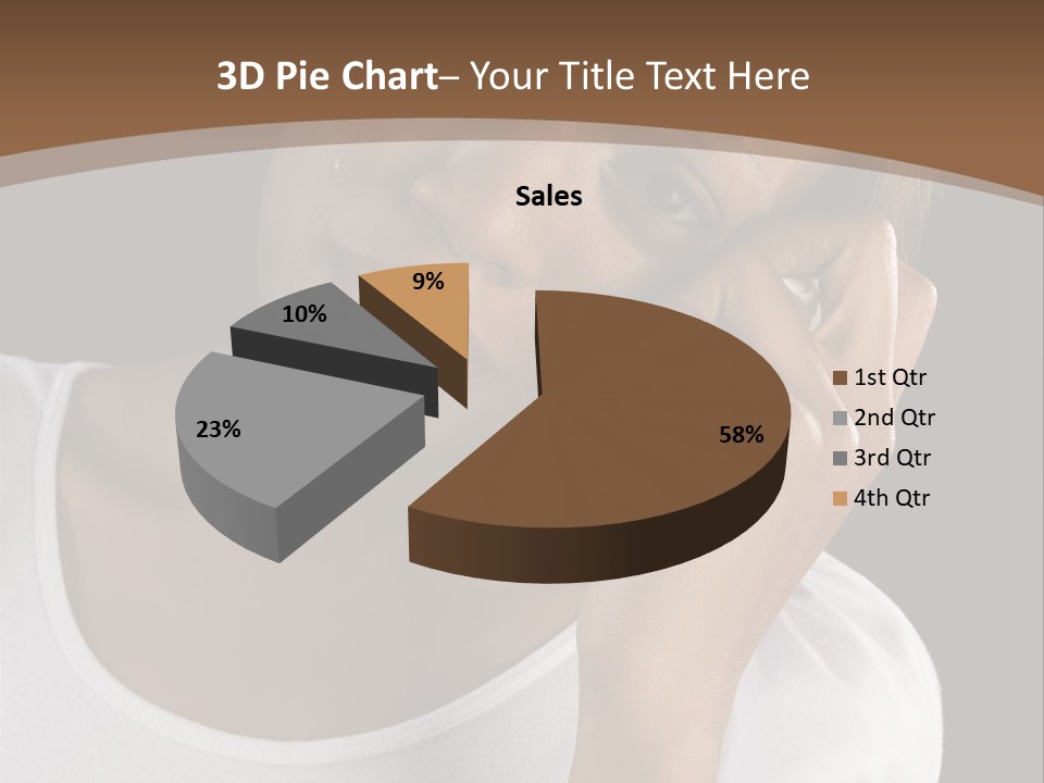 Baby Sleeps On His Hand PowerPoint Template