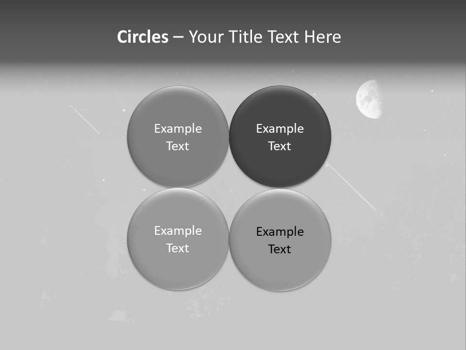 Meteoric Shower In The Night PowerPoint Template