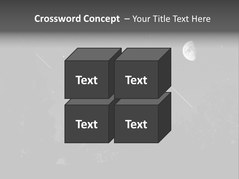 Meteoric Shower In The Night PowerPoint Template