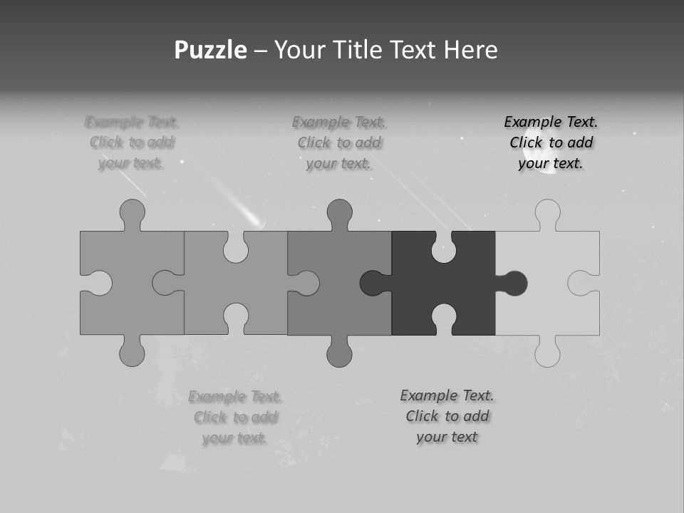 Meteoric Shower In The Night PowerPoint Template