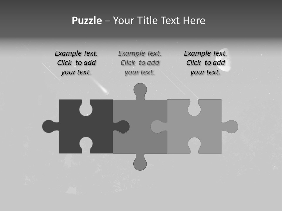 Meteoric Shower In The Night PowerPoint Template