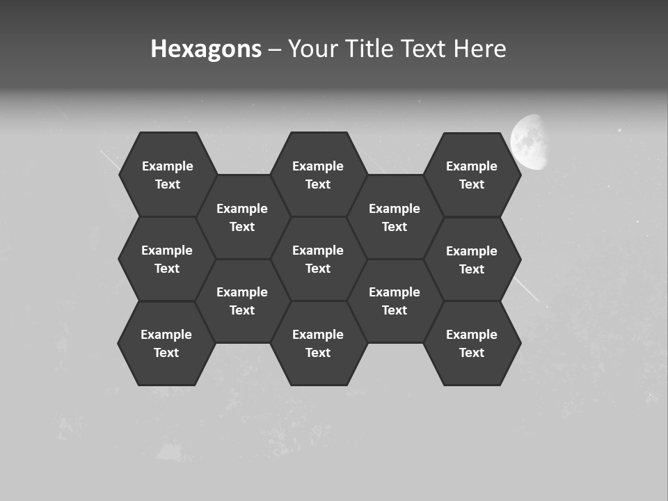 Meteoric Shower In The Night PowerPoint Template