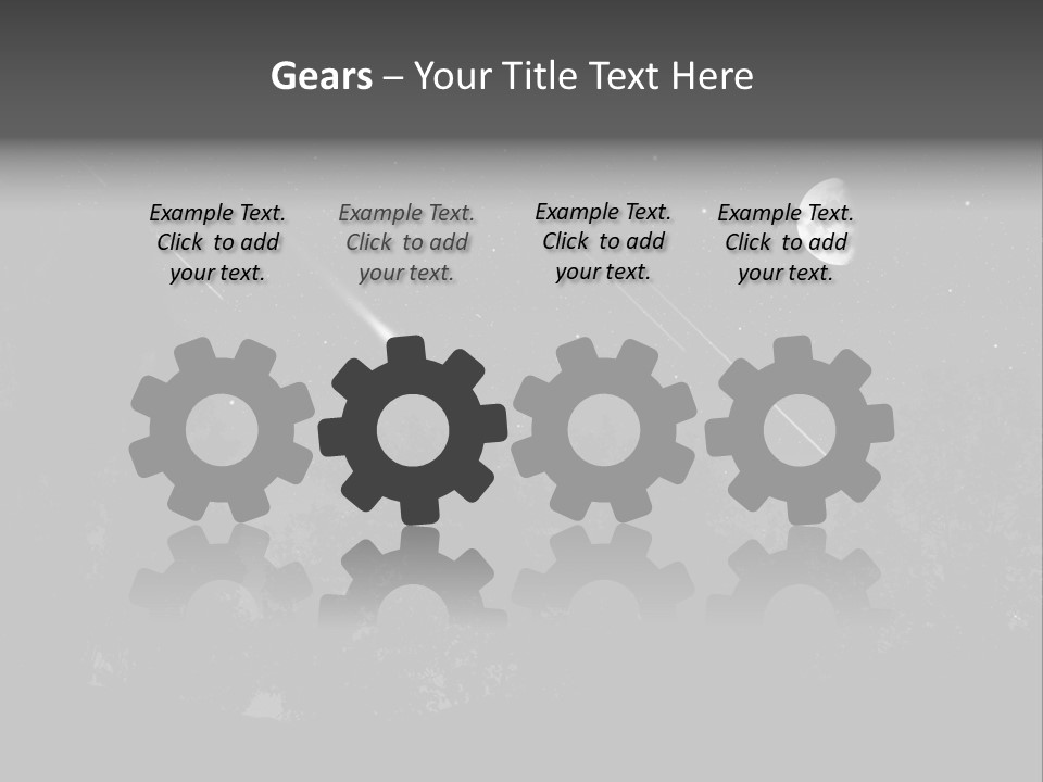 Meteoric Shower In The Night PowerPoint Template