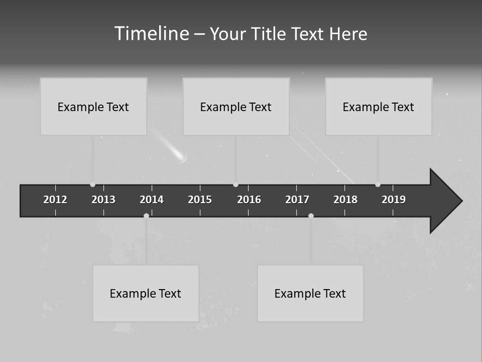 Meteoric Shower In The Night PowerPoint Template