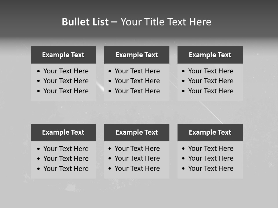 Meteoric Shower In The Night PowerPoint Template