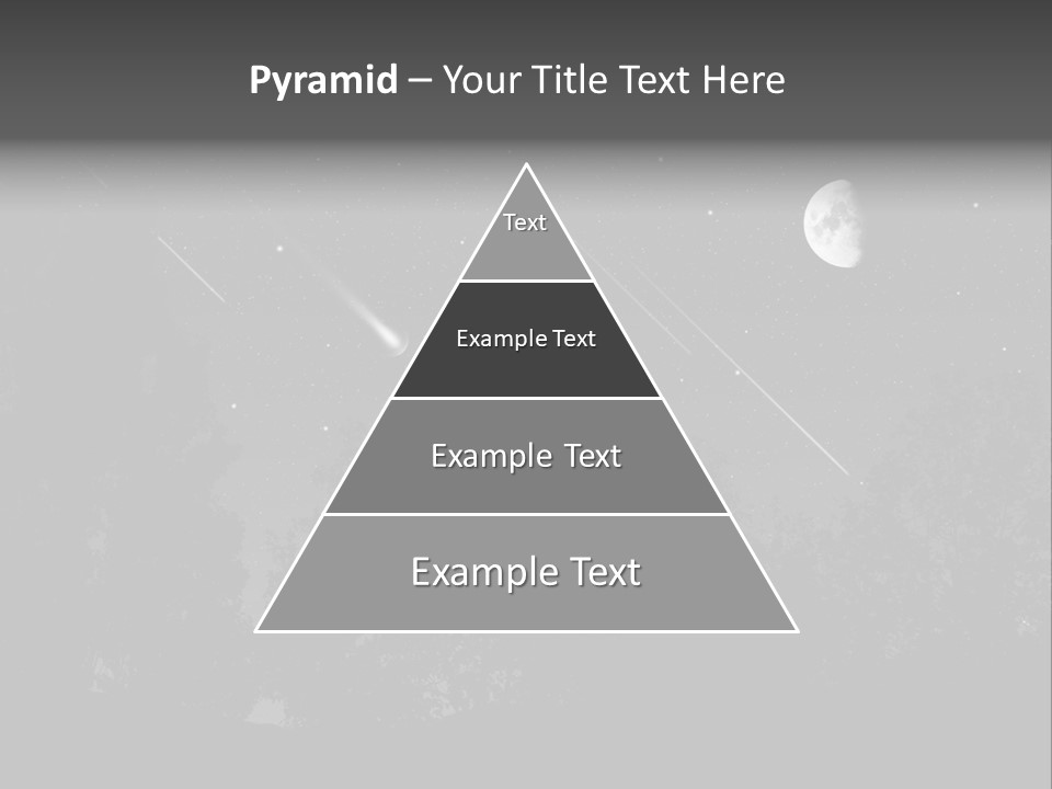 Meteoric Shower In The Night PowerPoint Template