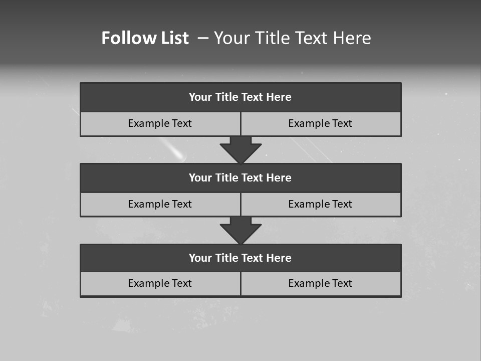 Meteoric Shower In The Night PowerPoint Template