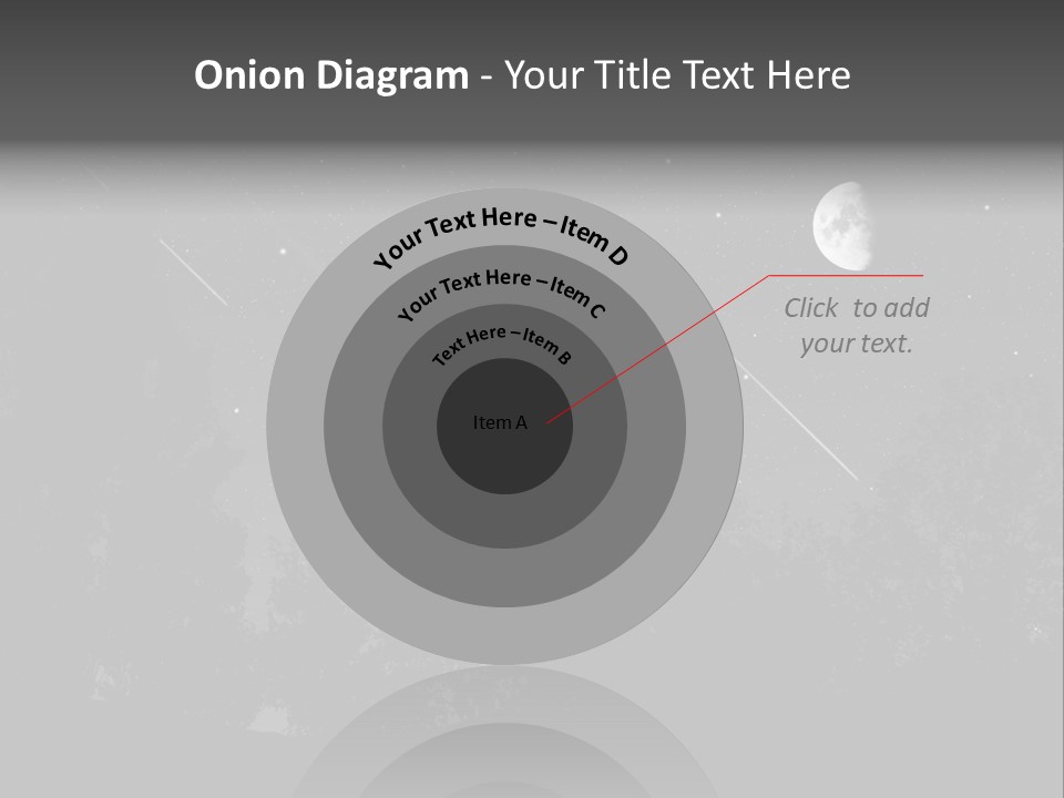 Meteoric Shower In The Night PowerPoint Template