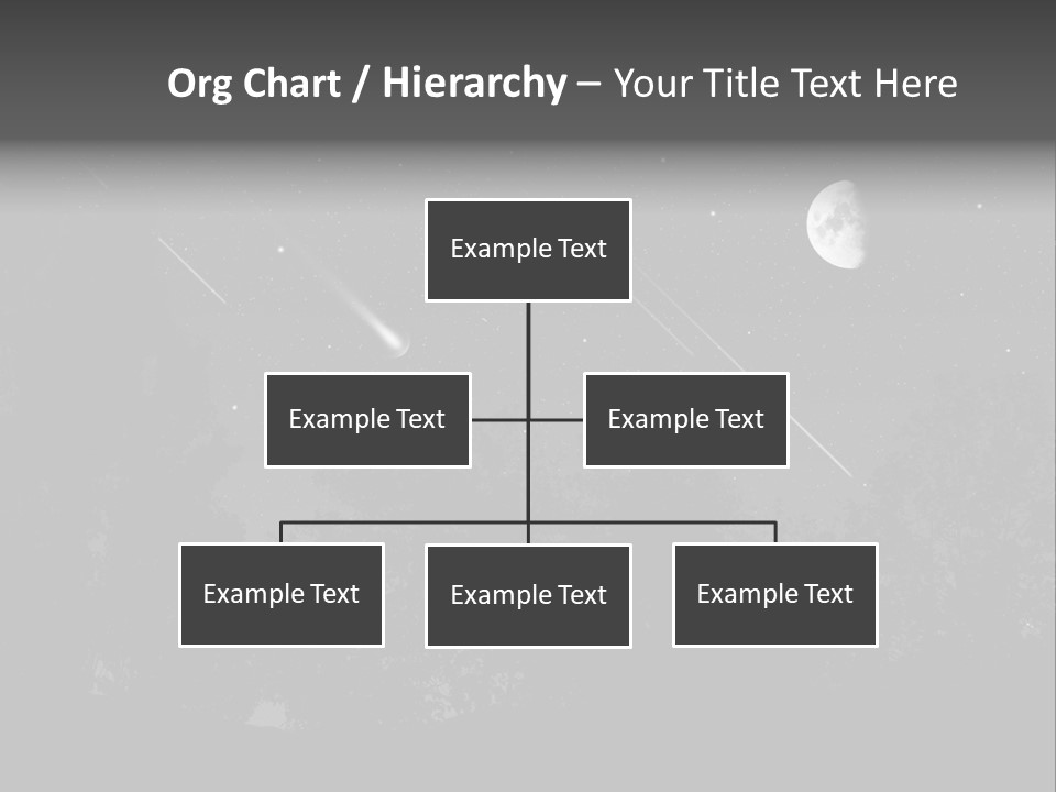 Meteoric Shower In The Night PowerPoint Template