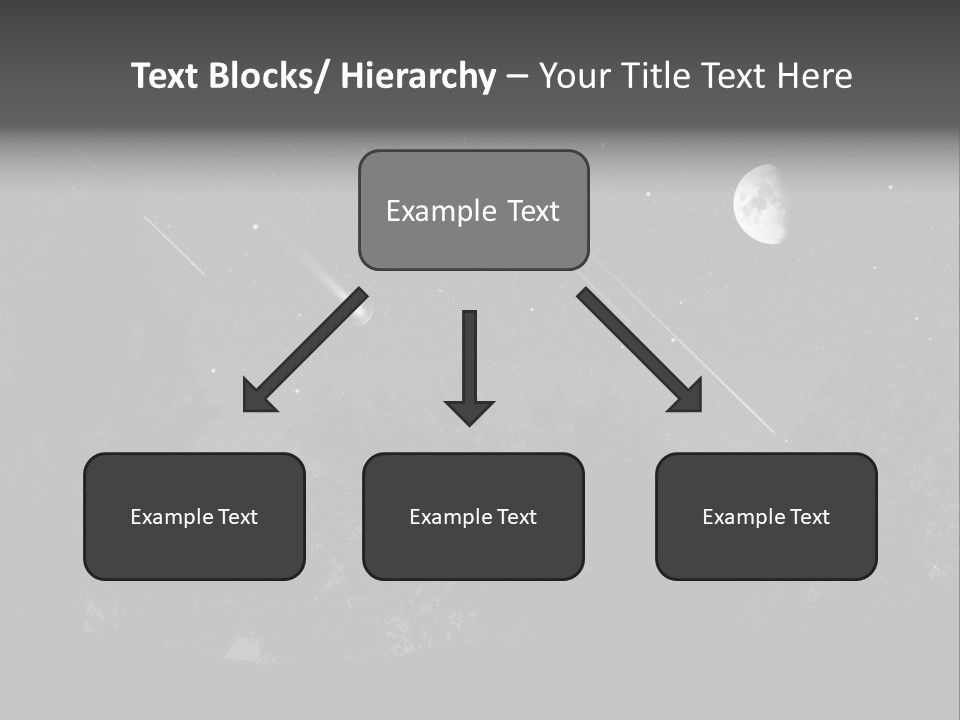 Meteoric Shower In The Night PowerPoint Template