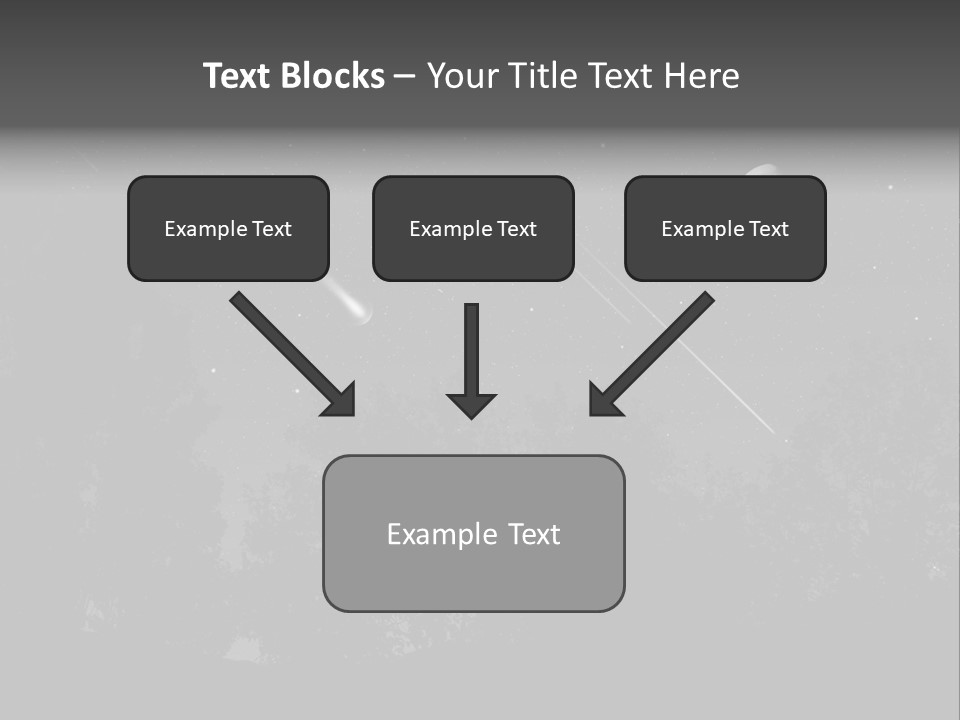 Meteoric Shower In The Night PowerPoint Template