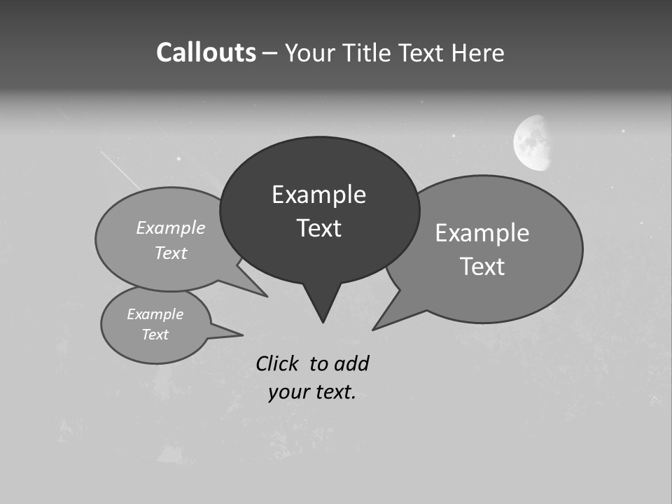 Meteoric Shower In The Night PowerPoint Template