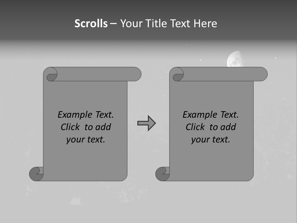 Meteoric Shower In The Night PowerPoint Template