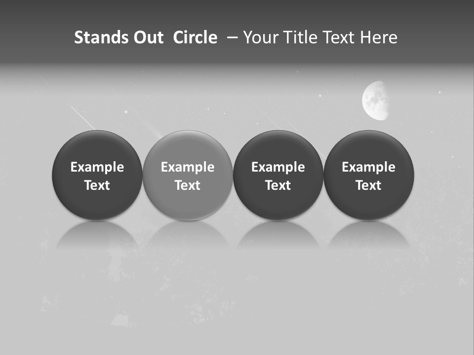 Meteoric Shower In The Night PowerPoint Template