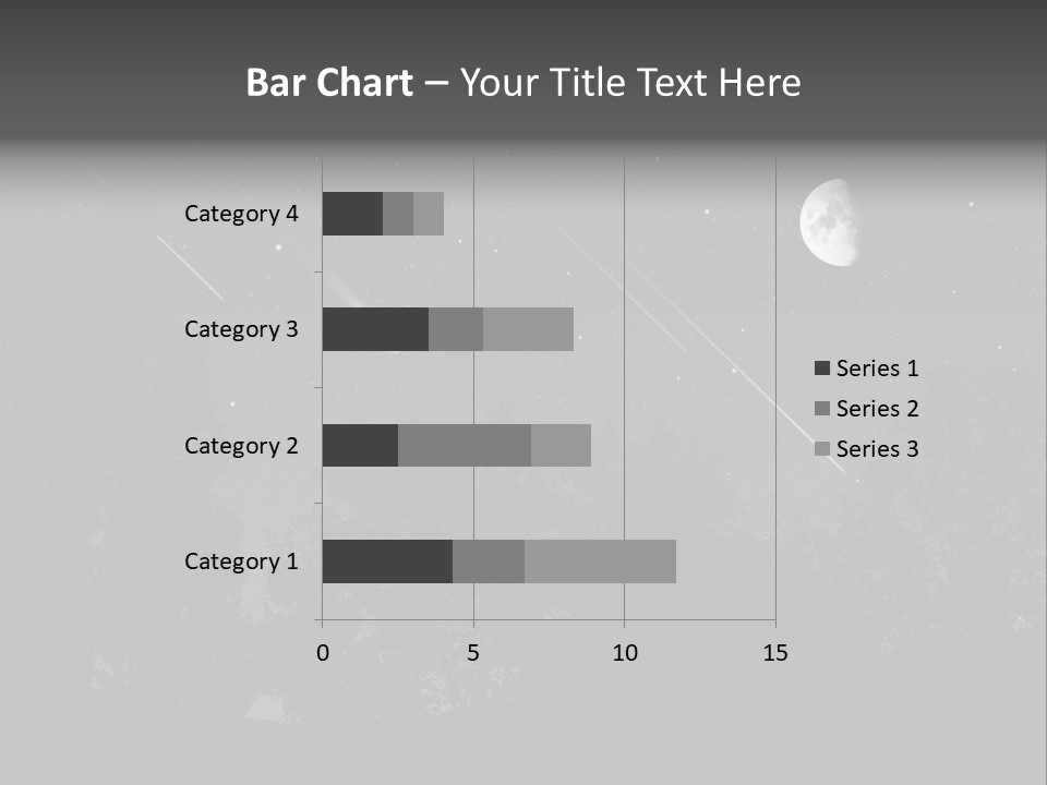 Meteoric Shower In The Night PowerPoint Template