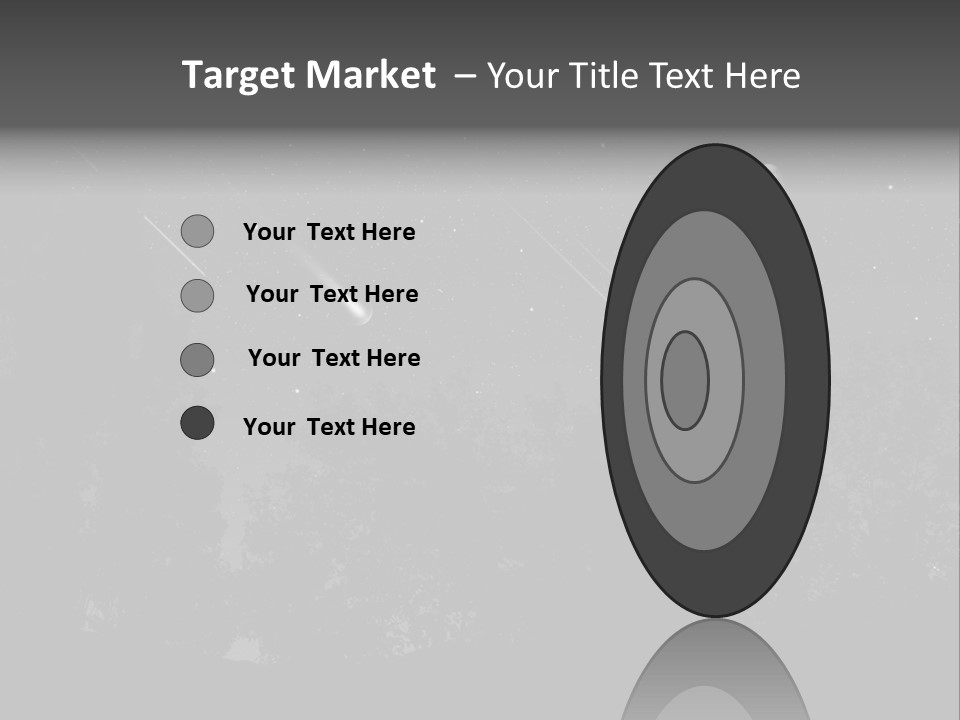 Meteoric Shower In The Night PowerPoint Template