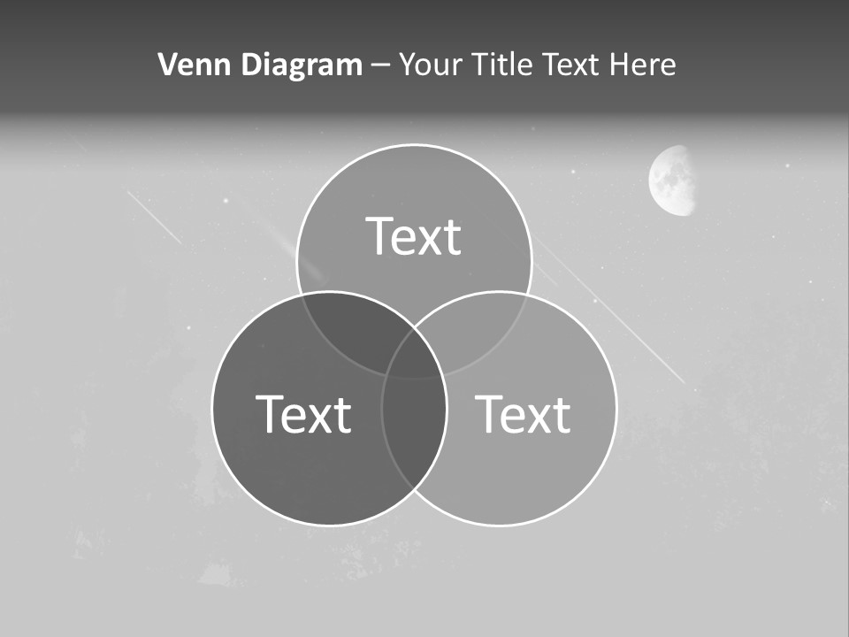 Meteoric Shower In The Night PowerPoint Template