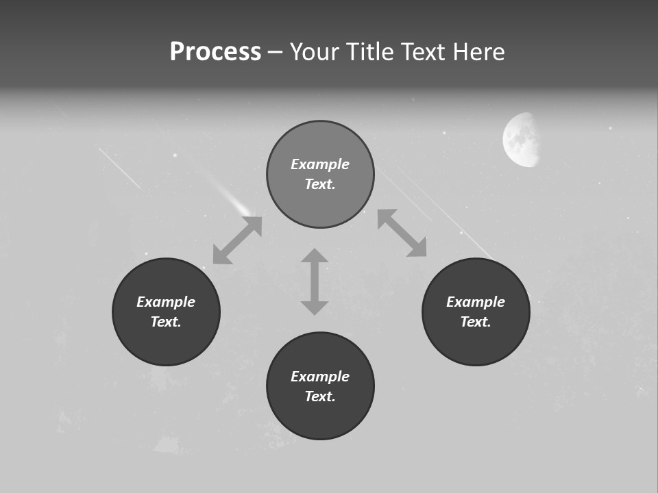 Meteoric Shower In The Night PowerPoint Template