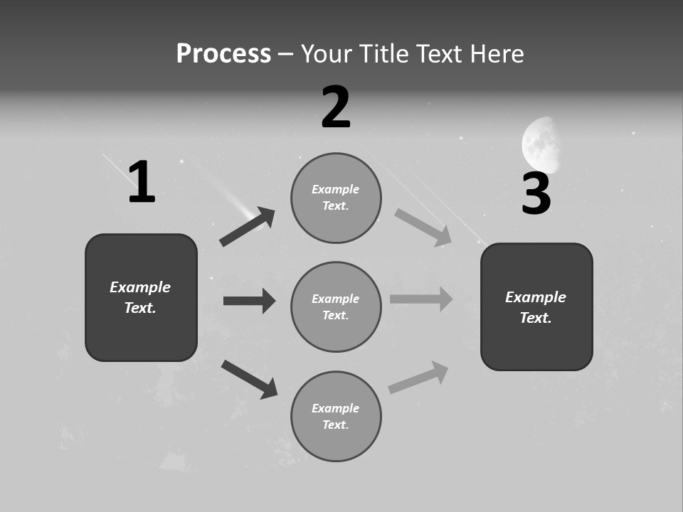 Meteoric Shower In The Night PowerPoint Template