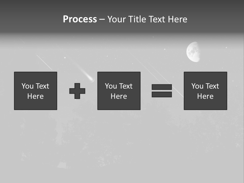 Meteoric Shower In The Night PowerPoint Template