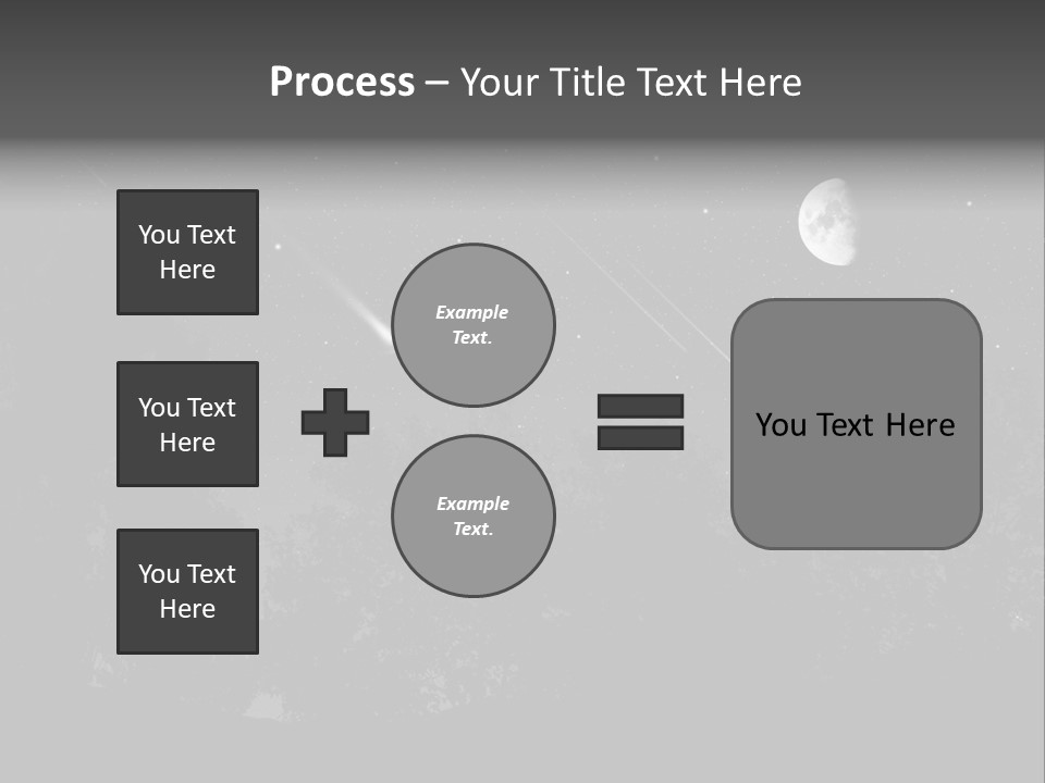 Meteoric Shower In The Night PowerPoint Template
