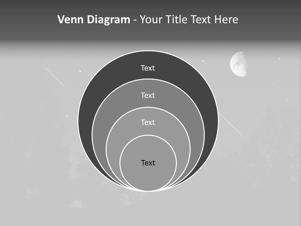 Meteoric Shower In The Night PowerPoint Template