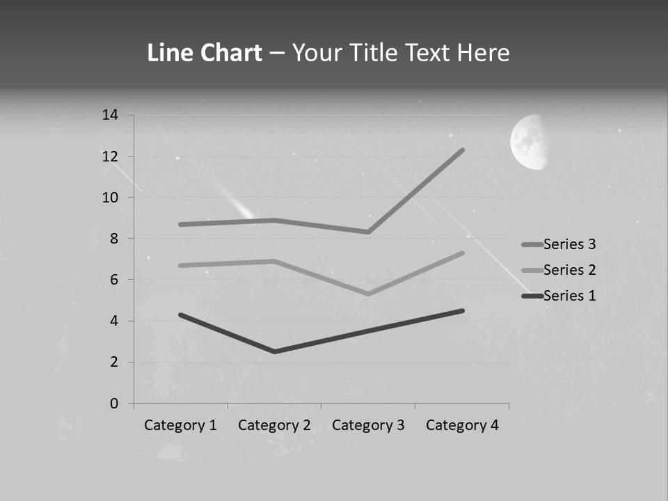 Meteoric Shower In The Night PowerPoint Template