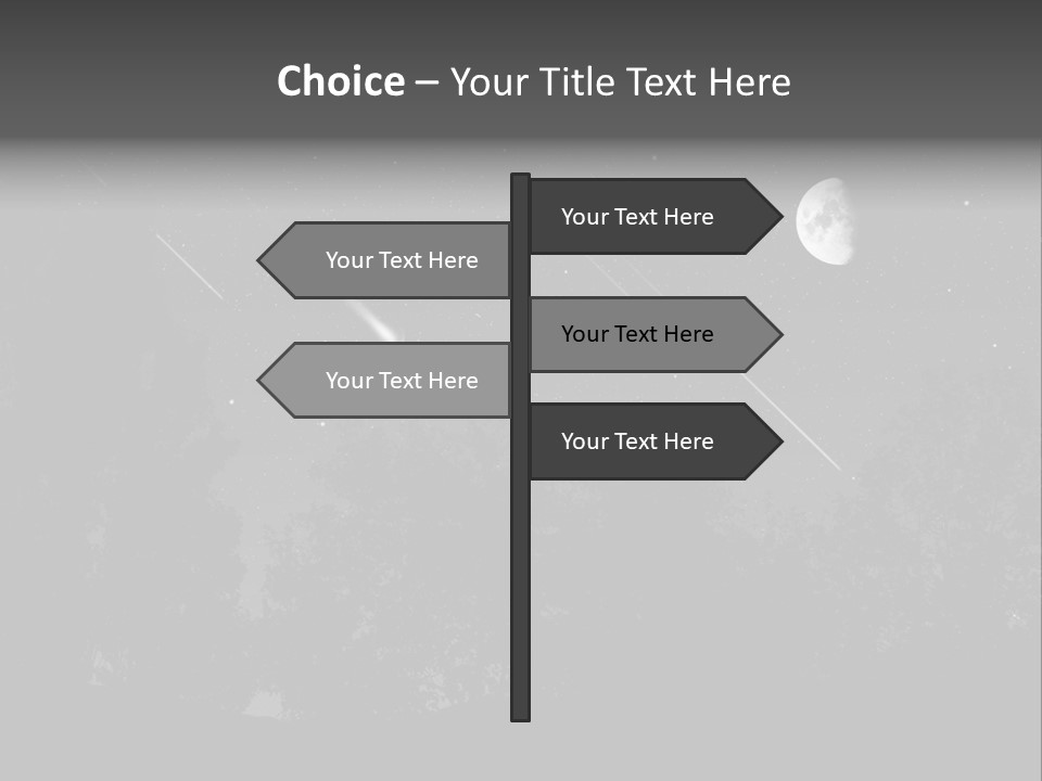 Meteoric Shower In The Night PowerPoint Template