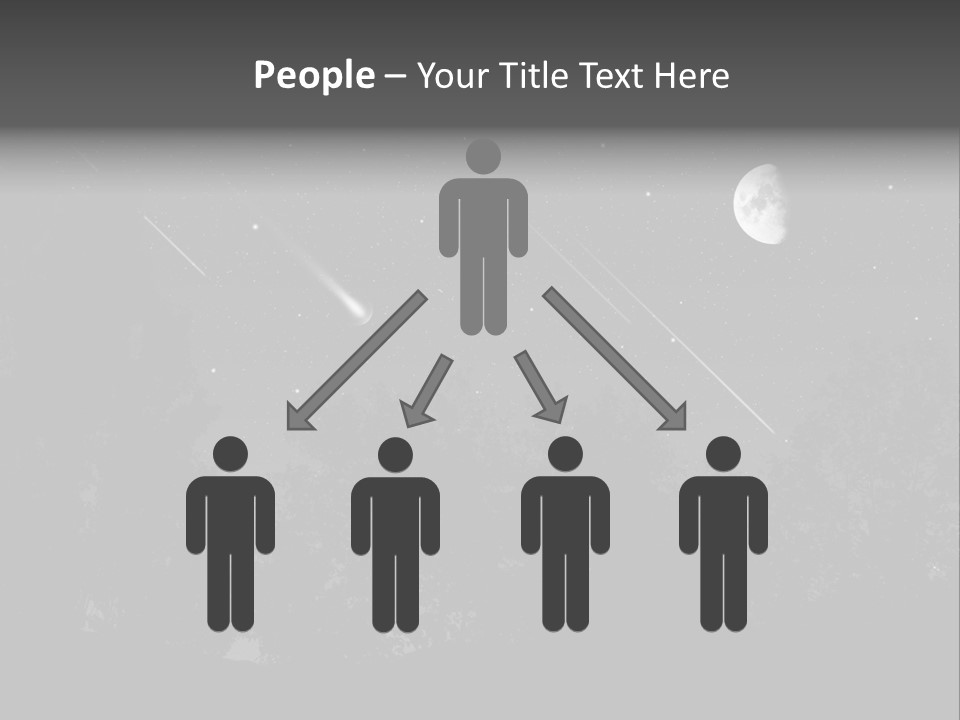 Meteoric Shower In The Night PowerPoint Template