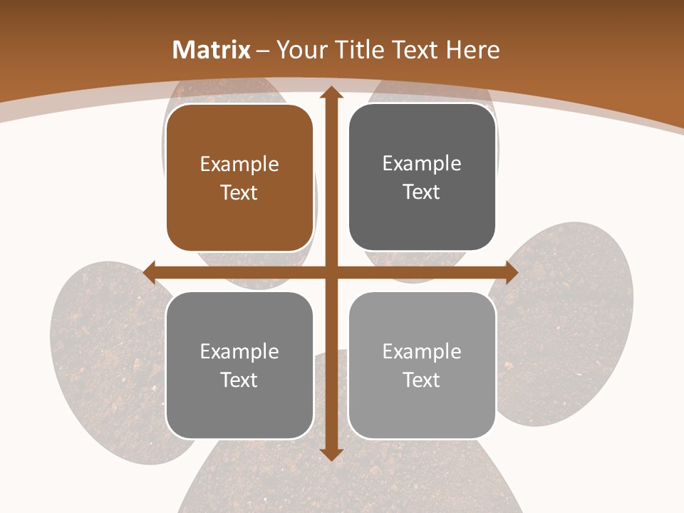 Soil Paw Print PowerPoint Template